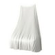 thumbnail image 1 of Falda midi plisada de satén premium de color liso para mujer, tallas grandes, versátil, L-XL-XXL-XXXL, 1 of 3