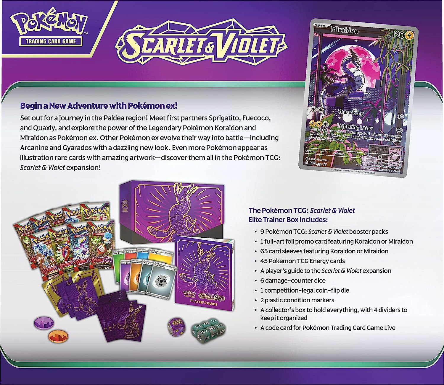 Pokemon TCG: Scarlet & Violet Elite Trainer Box with Packs Pokemon TCG: Scarlet & Violet Elite Trainer Box with Packs