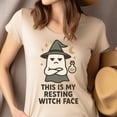 thumbnail image 4 of This Is My Resting Witch Face Graphic Tee Funny Unisex Shirt, White, Size 3XL, 4 of 6