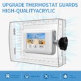 thumbnail image 4 of Wall Mounted Clear Thermostat Lock Box with Combination Lock and Screws Set for Safe Temperature Control in Shared Space, 4 of 8