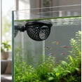 thumbnail image 6 of Aquarium Floating Cave with Feeding Ring, Black Plastic Breeding Shelter for Cichlid Tank Decor, Hollow Mesh Hiding Spot for Fish and Shrimp, Topliu, 6 of 6