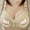 KHAKI, variant on Underwear under $3.00 Bras For Couples Kinky Women'S No Rims Comfortable Sexy Three Breasted Adjust Solid Color Bra