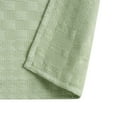 thumbnail image 3 of Beautiful Sage Green Check Matelassé Fabric Shower Curtain by Drew Barrymore, 72" x 72", 3 of 5