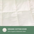 thumbnail image 4 of Organic Textiles 100% Natural Wool Mattress Pad with GOTS Certified Organic Cotton Cover, Moisture Wicking - (Full), 4 of 6