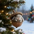 thumbnail image 5 of ToyKingdee Animal Acorn Ornaments for Christmas Tree Hanging, Cozy Woodland Animal Ornaments, Pine Cone Christmas Ornament, Acorns for Squirrels Decoration Acrylic Hanging Ornament, 5 of 7