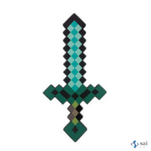 Minecraft Espada Espuma Juego De Rol Batalla Juguete De Tamaño Real Pixel SwordsLife-sizedRoleplay Swordsfor Active PlayMinecraft