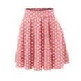 thumbnail image 4 of Sngxgn Women's High Waisted A-Line Wrap Skirt Mini Skirt(Pink,L), 4 of 6