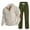 01 Army Green, variant on guisaled Men's Tracksuit 2 Piece Set Corduroy Cozy Sweatsuits Casual Jogging Athletic Sweatpants Quarter Button Sweatshirts Suits