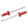 thumbnail image 1 of Unique Bargains 3,2 Mm x 9 Mm Rivets Aveugles Tête Ronde Ouverte en Aluminium, Rouge 100 Pack, 1 of 5