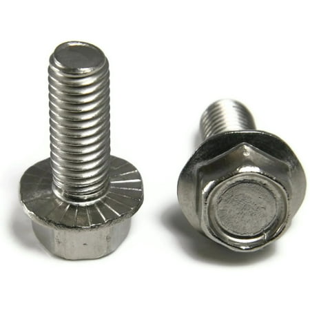 516 18 X 58 Hex Serrated Flange Bolt 18 8 Stainless Steel Qty 25