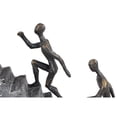 thumbnail image 6 of 8" x 14" Black Polystone People Sculpture with Stairs, by DecMode, 6 of 10