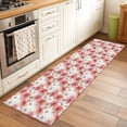 thumbnail image 2 of Runner Rug 2'x6', Spring Flowers Washable Non-Slip Hallway Runner Rugs, Farmhouse Chinese Pink White Floral Bedside Rugs Floor Mats Carpet Runners for Kitchen Bathroom Laundry Room, 2 of 8
