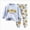 D245-Light Blue, variant on 3-6 Months Newborn Toddler Boy Girl Clothes Set Long Sleeve Sweatshirt Pullover Top Pants 6-12 Months 12-24 Months 2T 3T 4T 5T 6T 7T 8T 9T Children Gift Set
