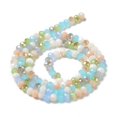 thumbnail image 2 of Glass Beads Strands Faceted Rondelle Light Sky Blue 4~4.5x3.5mm Hole: 1mm 105~110pcs/strand 38~39cm, 2 of 4