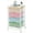 Rainbow, variant on Utility Cart with 4 Drawers,Rolling Storage Cart with Drawers,Storage Rolling Drawer Cart,Brown