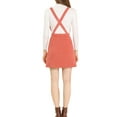thumbnail image 3 of Allegra K Women's Corduroy V Neck A-Line Mini Overall Pinafore Dress, 3 of 6