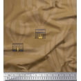 thumbnail image 1 of Soimoi Brown Rayon Fabric Architectural Structure & Hot Air Balloon Holiday Printed Fabric 1 Yard 56 Inch Wide, 1 of 3