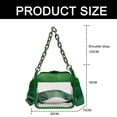 thumbnail image 4 of Bolso transparente para mujer, bolso transparente, bolso de concierto, bolso transparente aprobado para estadios, bolso bandolera, bolso tipo hobo, regalo, 4 of 7