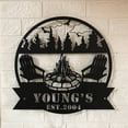 thumbnail image 2 of Handmadetneonsign Custom Camping Metal Wall Art LED Light, Campsite Metal Sign, Camper LED Sign, 2 of 3