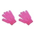 thumbnail image 4 of Advancent Bath Glove Exfoliating Bathroom Shower Manual Leg Household Non-slip Spa Rub Gloves Scrubber Massage Washable Scrub Rosa roja 2piezas, 4 of 6