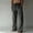 Dark Gray, variant on cllios Men's Cotton And Linen Elastic Waist Blended Breathable Comfortable Soft Beach Casual Trousers Full Length Pants