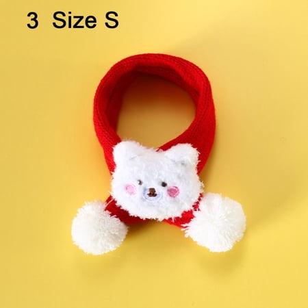 Tiger Year Cat Accessories Soft Winter Scarf Dog Collar Neckchief Puppy Costum Pet Scarf S 3