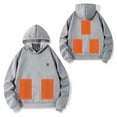 thumbnail image 6 of Kids Pullover Girls Boys Heated Hoodies Electric Heating Sweatshirts with Pocket Winter Warm Fleece Sweater Tops 5 T, Gray, 6 of 7