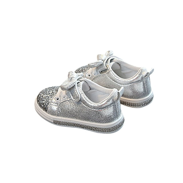 1-3 Ans Bébé Fille Enfant Doux Bling Semelle Chaussure de Sport