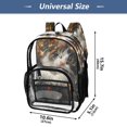 thumbnail image 2 of ALAZA Clear Backpack Dream Cat Christmas PVC Transparent BookBag, 2 of 7