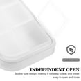 thumbnail image 4 of 2Pcs Portable Pills Case 6 Compartments Pills Organizer Pills Storage Box Travel Pills Case, 4 of 8