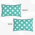 thumbnail image 2 of Balery Teal Turquoise And White Polka Dot Bedding Queen Pillow Cases - Envelope Closure - Soft Brushed Microfiber Fabric - Shrinkage and Fade Resistant Pillow Cases-16"x24", 2 of 6