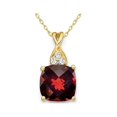 thumbnail image 1 of Pendentif Collier Grenat Naturel 1,70 Carat (ctw) en Or Jaune 10K avec Chaîne, 1 of 3