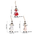 thumbnail image 3 of Colgante de madera de Navidad, colgante de niña de Ángel de peluche pintado hueco, decoración de árbol de Navidad, adornos DIY Wmkox8yii gf11742, 3 of 9