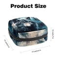 thumbnail image 2 of Wolf Velvet Mini Pouch for Period Purse and Bag, Zipper Pouch Men, Money Pouch Travel | Oxford Fabric | 4.7x6.6x6.6 in, 2 of 6