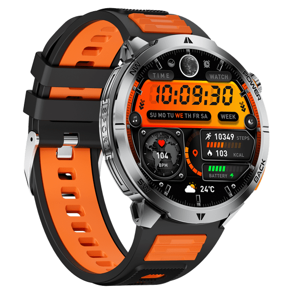 1.7 Inch Smart Watch with LED Flashlight, IP68 Water Resistance, Activity Tracking, for Android and iOS