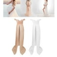 thumbnail image 3 of Yinanstore Robe de Maternité à Épaules Dénudées en Mousseline, Robe Maxi Fendue devant pour Séance Photo, Extérieur, Shower de Bébé, Fête, Blanc TG, 3 of 8