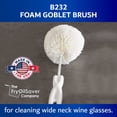 thumbnail image 3 of Juego de cepillos de limpieza Brushtech Crystal Stemware (2 cepillos), 3 of 9
