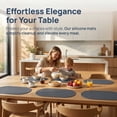 thumbnail image 6 of Unique Bargains 6 Pack Silicone Placemats for Kitchen Dining Table Decor Dark Gray, 6 of 7