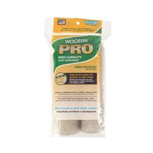 Wooster Pro Cage Frame Knit Mini Roller Covers, High Capacity, Shed-Resistant, 6-1/2 in. X 1/2 in. Nap, 2 Per Pack