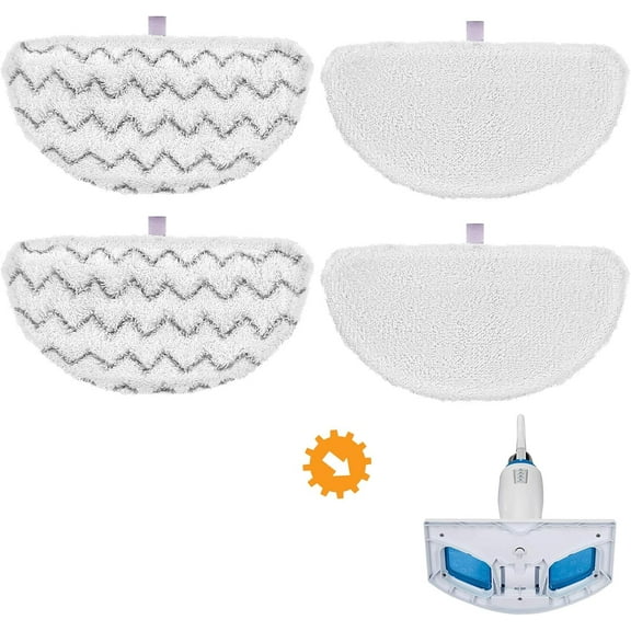 1940 for Bissell Steam Mop Pads for Bissell PowerFresh Steam Mop 1806 1544 1440 2075A 2685A 1940W 19404 Series, Model 19402 19408 1940a 1940f 1940q 1940t B0006 B0017, Part #5938#203-2633, 4 PCS