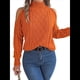 thumbnail image 1 of Suéteres de Mujer con Hombros Descubiertos, Otoño-Invierno 2025, Larga, Suave, Grueso, de Punto , Tops de Jersey. Color Naranja S, 1 of 10