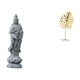 thumbnail image 1 of Estatua de Guan Yin,Estatua de Guan Yin para decoración del hogar.,Escultura de hojas,Estatua de hoja de metal Escultura de hoja Decoración del hogar,Figura de hoja artística con, 1 of 8