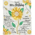 thumbnail image 5 of 80th Birthday Blanket for Women-80 Year Old Women Birthday Blanket-Women Birthday Gift (80th), 50*60in, 5 of 5