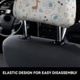thumbnail image 6 of 2 PCS Car Headrest Cover, Elephants And Giraffes Soft Car Seat Head Rest Cover Protector Interior Car Accessories Seat Covers for Cars Truck Auto Only Covers, 6 of 8