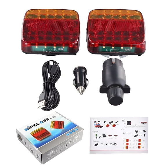 MELIVO Rear Magnetic LED Tail Light fits Truck 2 Pieces