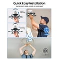 thumbnail image 6 of Fixdono 2 Pack LED Garage Lights Bulb, Ultra Bright 6500K 2200LM Garage Ceiling Shop Light E26/E27, 6 of 8
