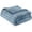 Dark Blue, variant on 27.56" x 39.37" Throw Blanket, Thick Warm Soft Striped Fluffy Blanket for Couch, Bed, Camping & Car - Cozy Decorative All-Season Use
