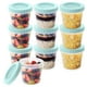 thumbnail image 1 of Juego de 20 piezas Bentgo Prep Twist-Top de 470 ml para almacenamiento de alimentos, color azul, 1 of 7