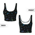 thumbnail image 5 of Fotbe Gamepads Pattern Womens' Sports Bra Longline Wirefree Padded with Medium Support Sports Moisture-Wicking Workou Vest,Tank Top-Large, 5 of 9