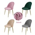 thumbnail image 2 of Duckbill Chair Cover Velvet Stretch Slipcover For Dining Kitchen Office Hotel 1Pc, 2 of 7